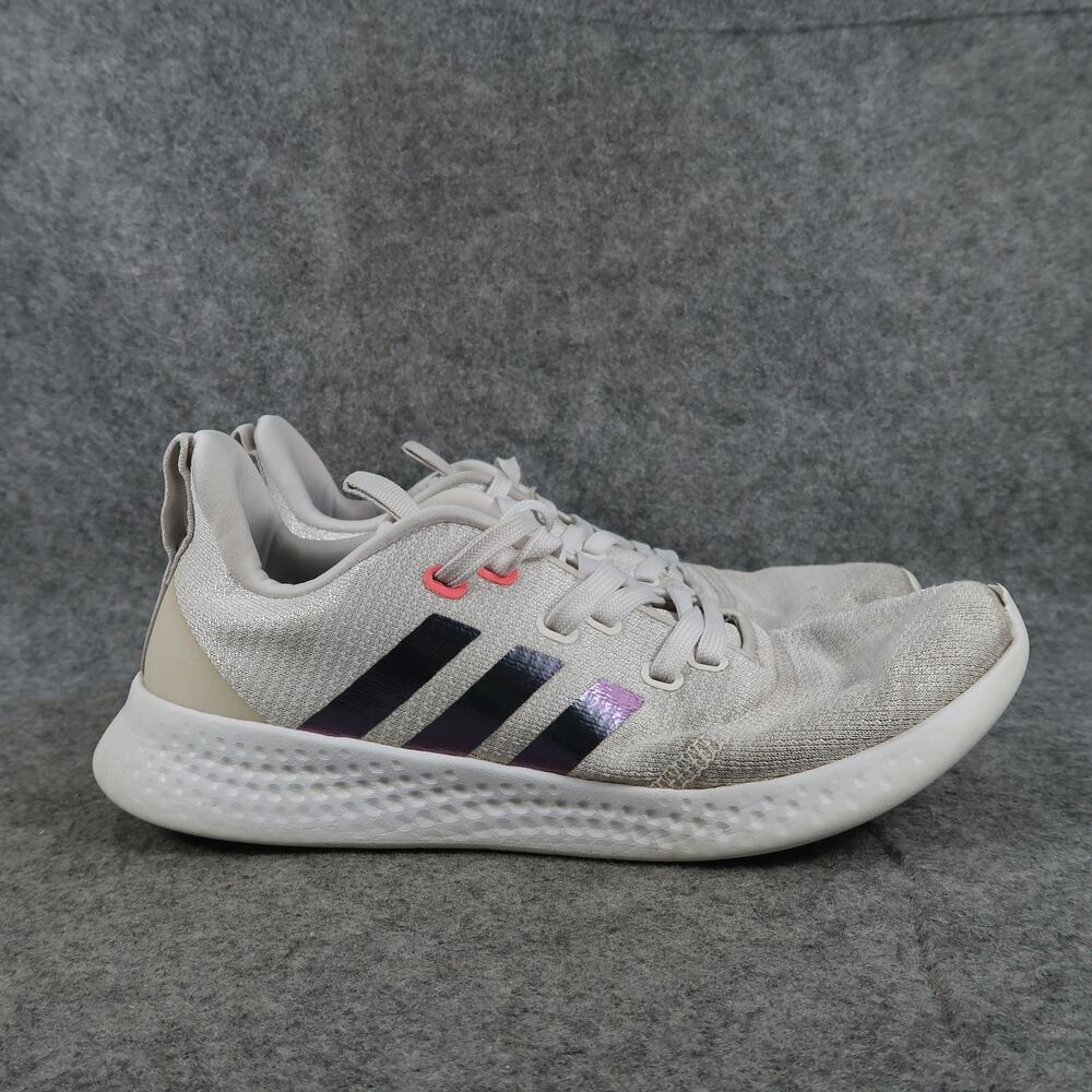 Adidas Shoes Womens 7.5 Athletic Trainer Running Puremotion Sneaker Casual White